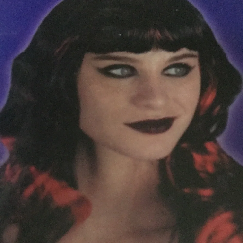 NWT Totally Ghoul Red & Black Wavy Wig - Picture 3 of 3